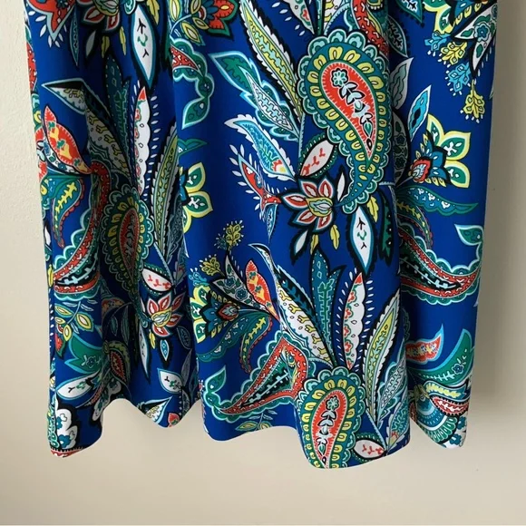 NWT ALYX Paisley Dress Multicolor Size 10 - Picture 7 of 12